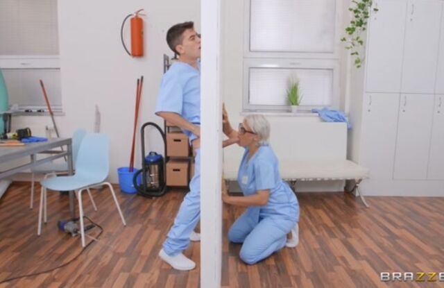 Nurse Gets A Glory Hole Ass Fuck