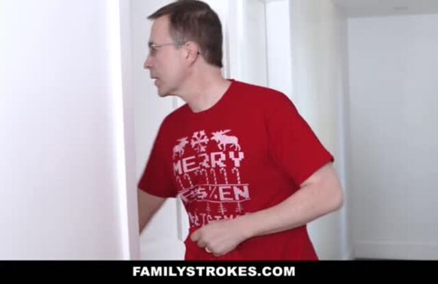 FamilyStrokes - Step-Sis fucked me during family Christmas pictures