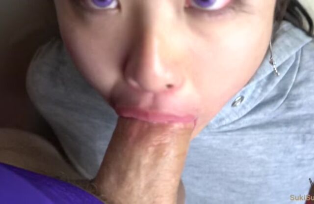 Purple Eyes Asian EPIC pov FACEFUCKING @SukiSukiGirl