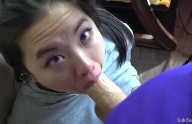 Purple Eyes Asian EPIC pov FACEFUCKING @SukiSukiGirl