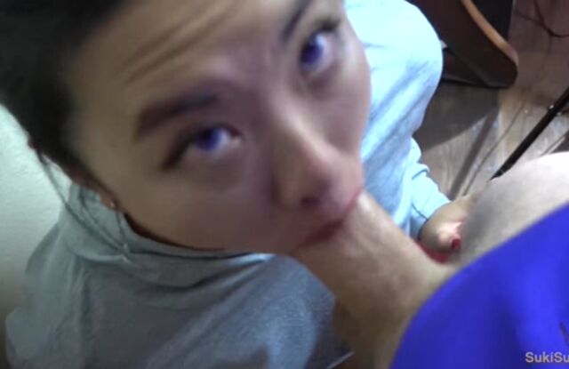 Purple Eyes Asian EPIC pov FACEFUCKING @SukiSukiGirl